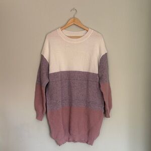 Colorblock Light Sweater Dress